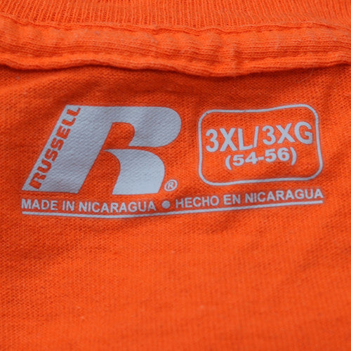 Russell Men’s Orange Clemson Tigers 3XL Graphic Sports T-Shirt