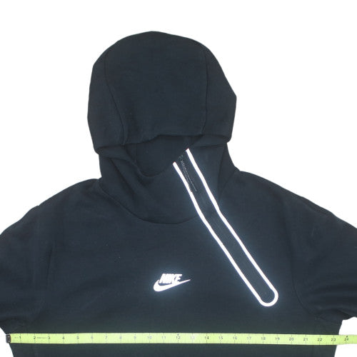 Nike Men's Black L Pullover Hoodie Reflective Zip Sportswear
