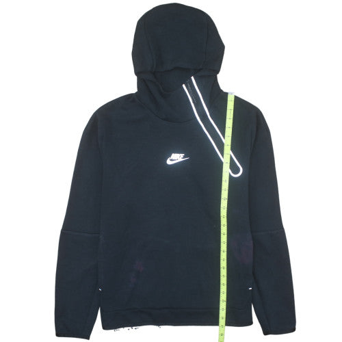 Nike Men's Black L Pullover Hoodie Reflective Zip Sportswear