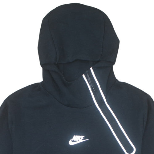 Nike Men's Black L Pullover Hoodie Reflective Zip Sportswear