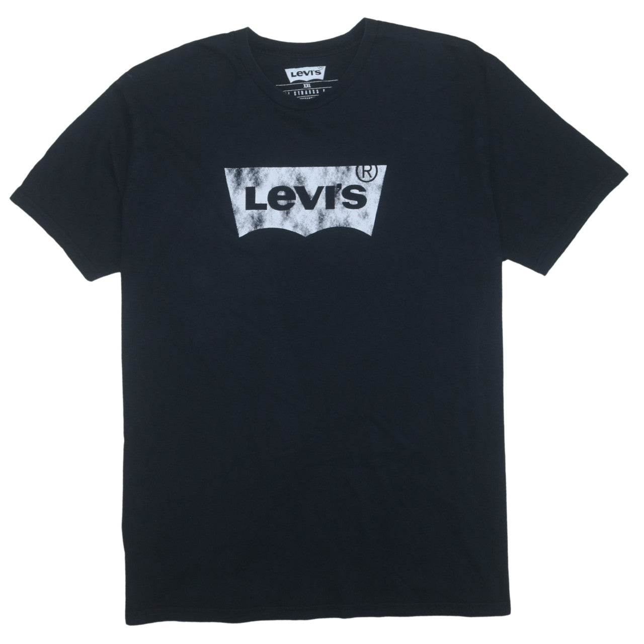 Levi's Men's Black 2XL Logo Graphic Crew Neck Cotton T-Shirt