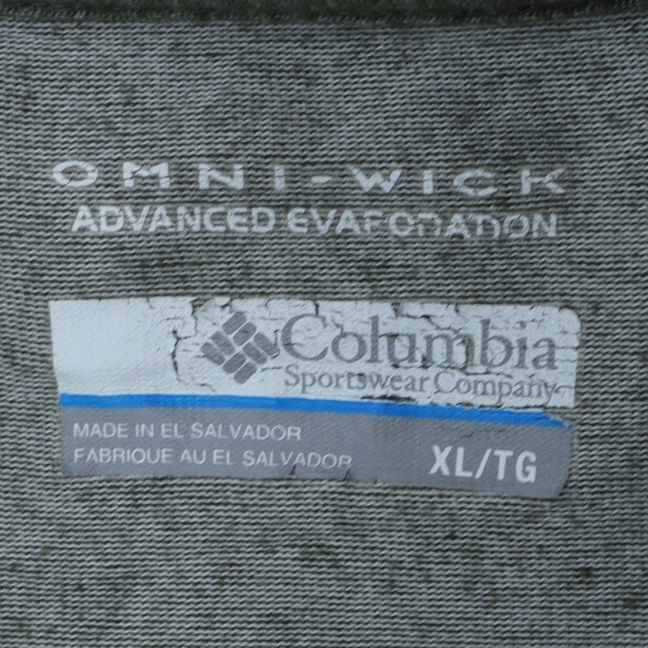 Columbia Men's Grey XL Omni-Wick Short Sleeve Sports T-Shirt