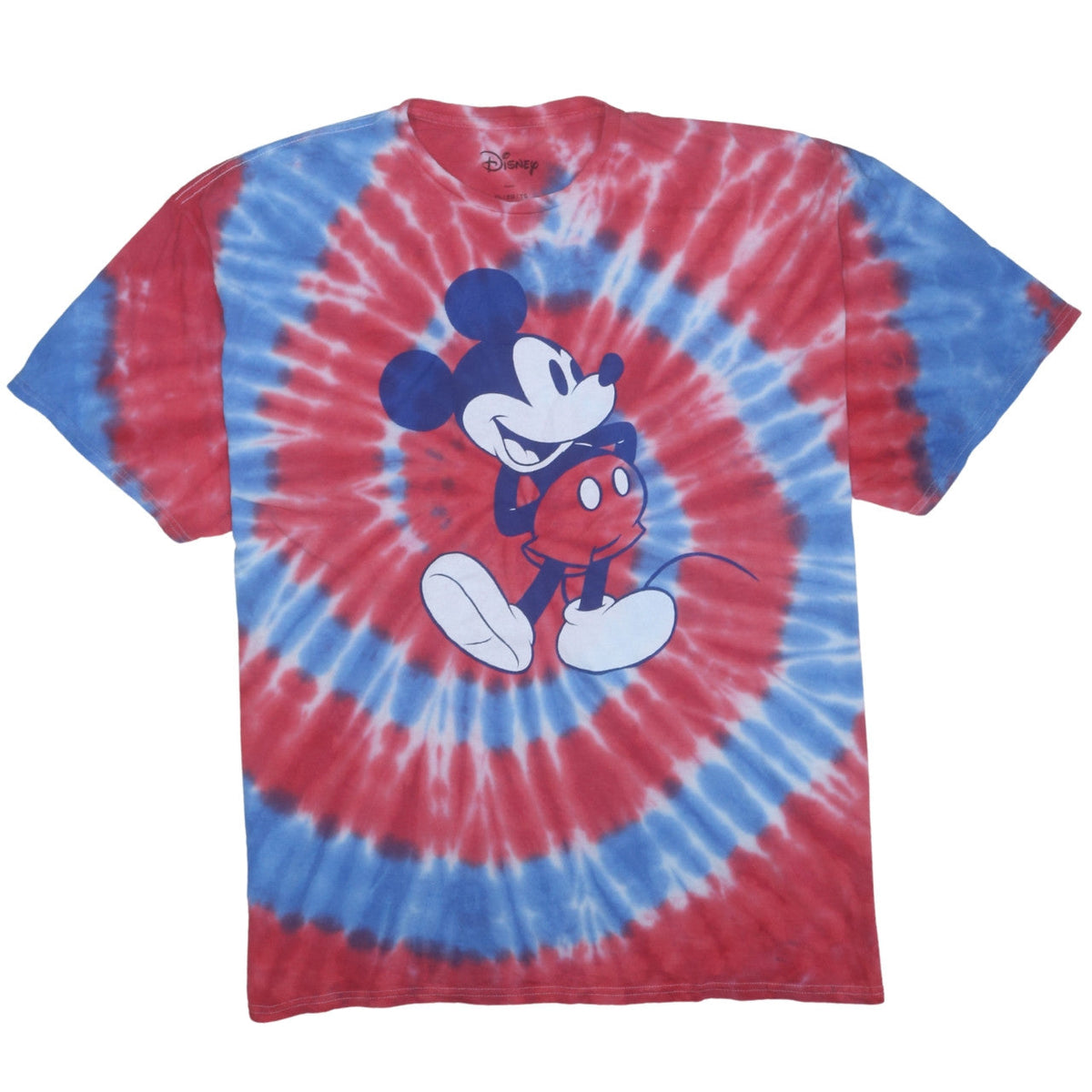 Disney Womens Multicoloured XL Tie-Dye Mickey Mouse T-Shirt