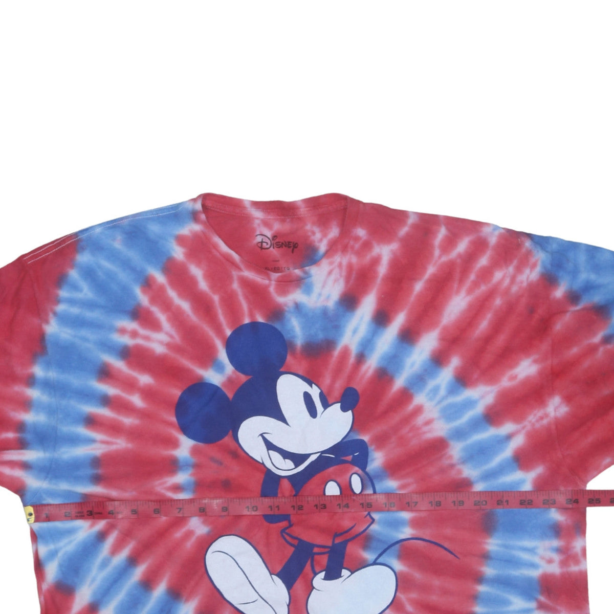 Disney Womens Multicoloured XL Tie-Dye Mickey Mouse T-Shirt