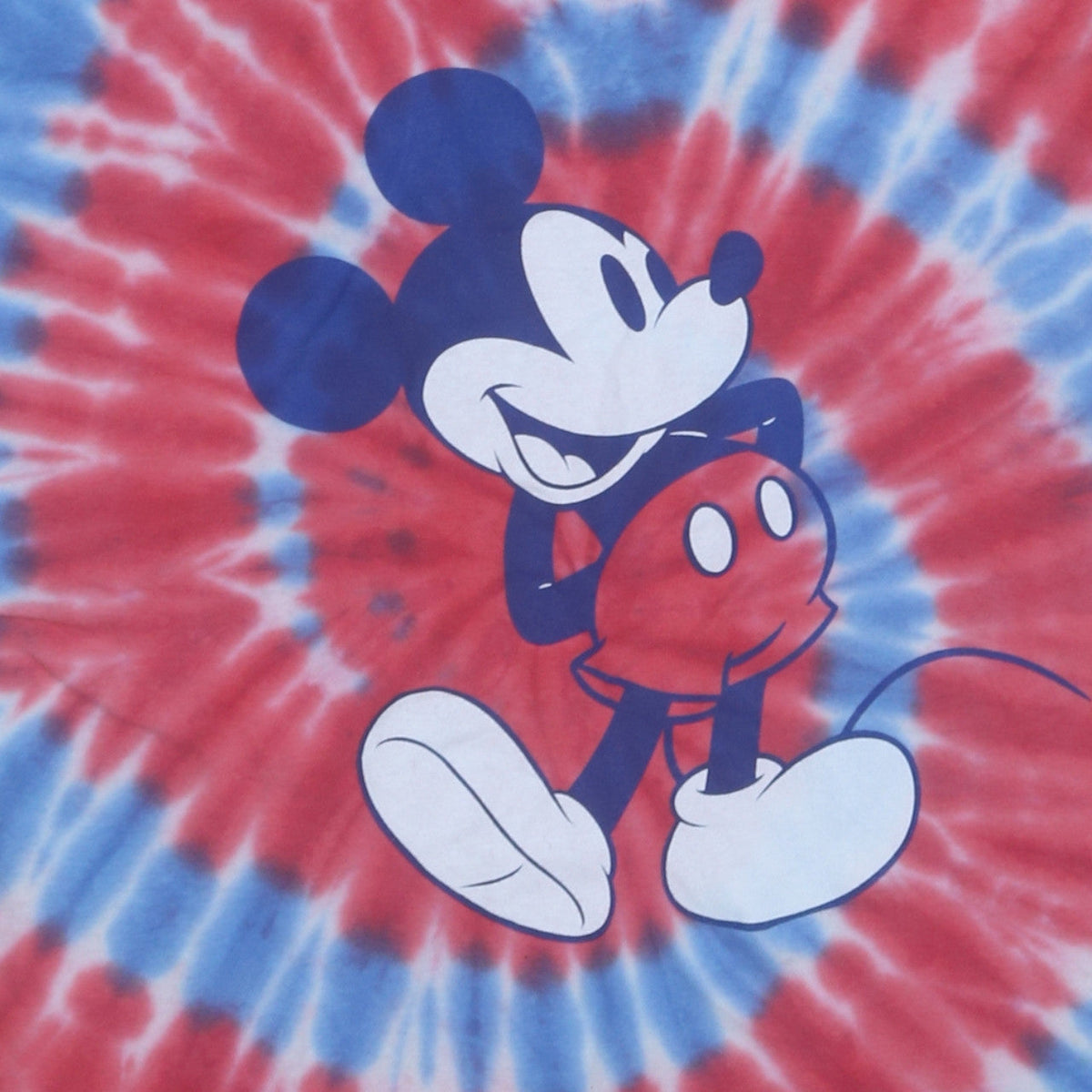 Disney Womens Multicoloured XL Tie-Dye Mickey Mouse T-Shirt