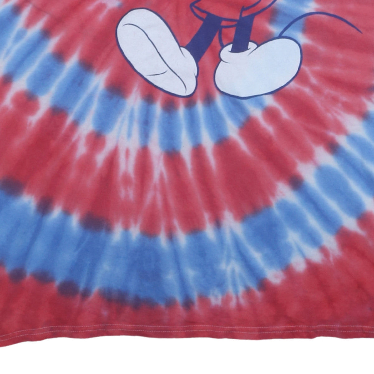Disney Womens Multicoloured XL Tie-Dye Mickey Mouse T-Shirt