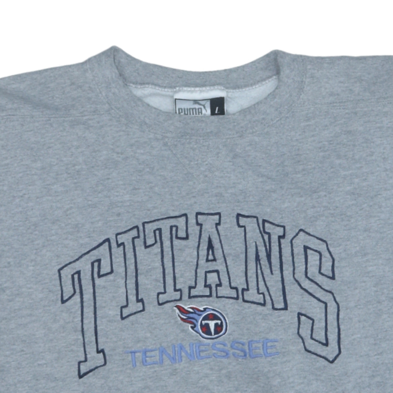 Puma Women Grey Tennessee Titans Sweatshirt L Crew Neck