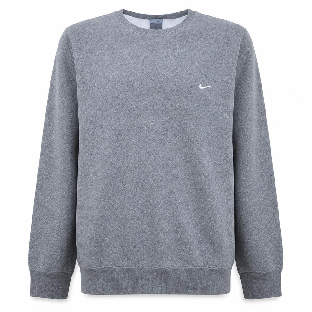Nike Men's Grey XL Pullover Crew Neck Fleece Sweatshirt