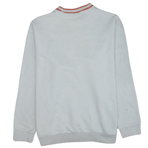 Adidas Originals Men's White L Crew Neck Pullover Sweatshirt