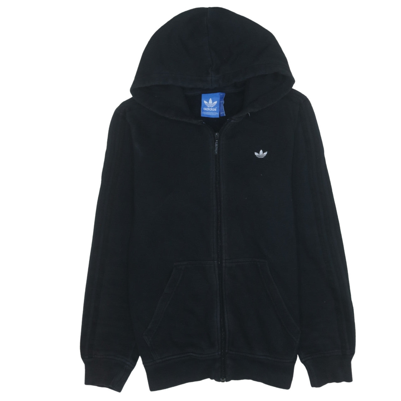 Adidas Men's Black Full Zip Hoodie Medium Regular Fit