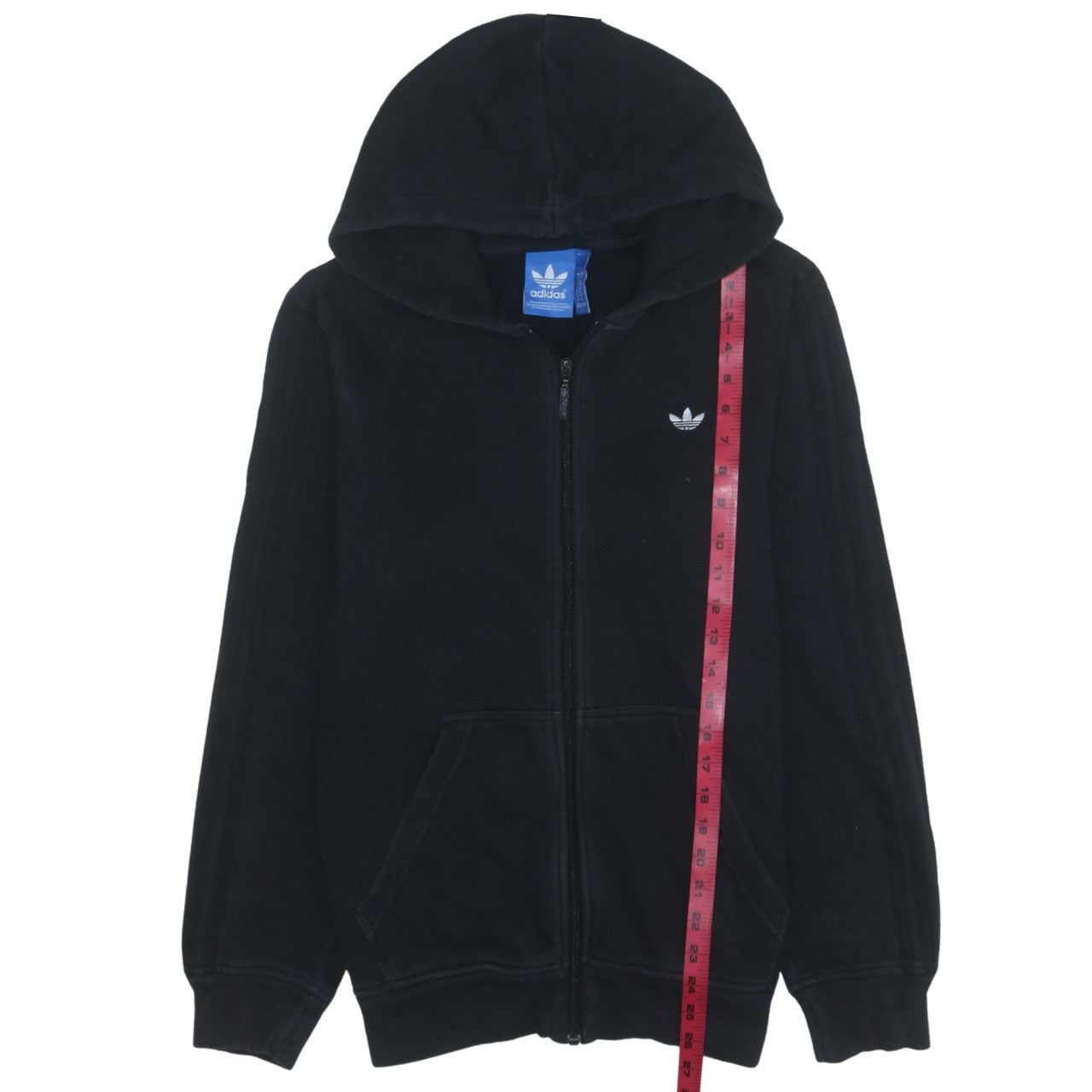 Adidas Men's Black Full Zip Hoodie Medium Regular Fit