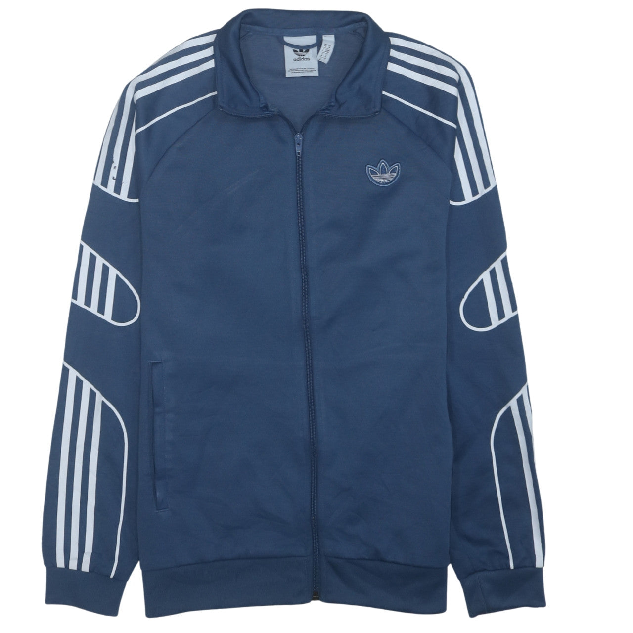 Adidas Men's Blue Full Zip Track Jacket Size M Regular Fit