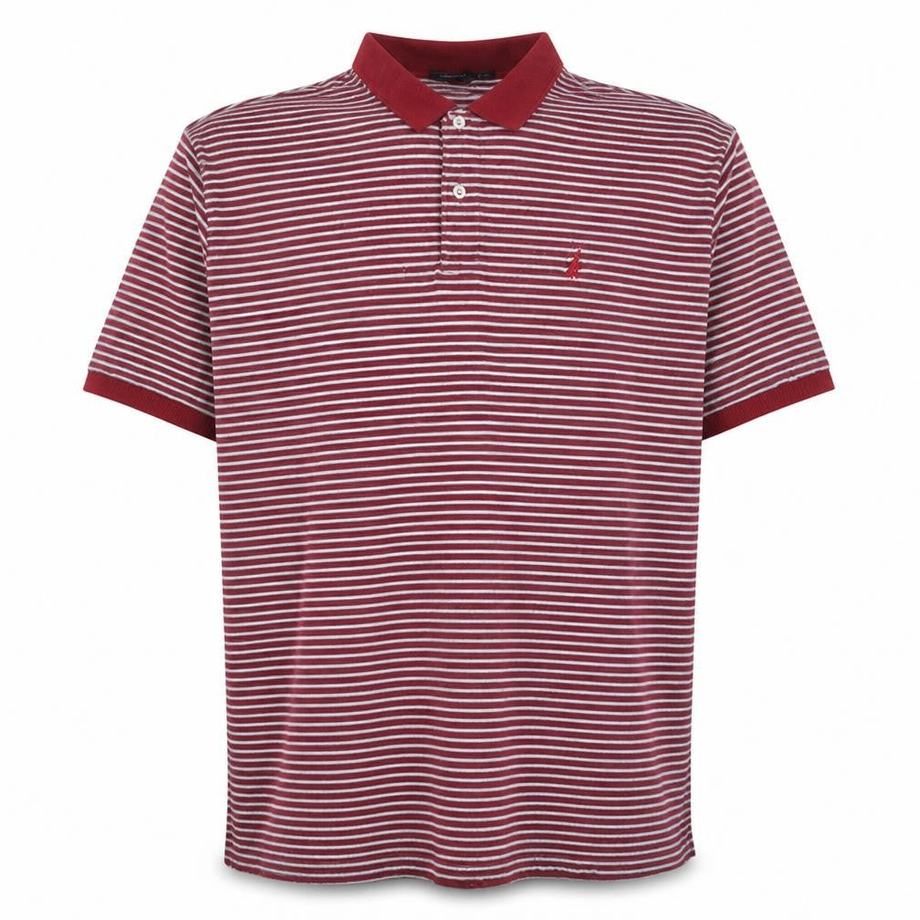 Nautica Men's Red Striped Cotton Polo Shirt 2XLT Big & Tall