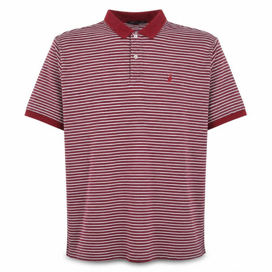 Nautica Men's Red Striped Cotton Polo Shirt 2XLT Big & Tall