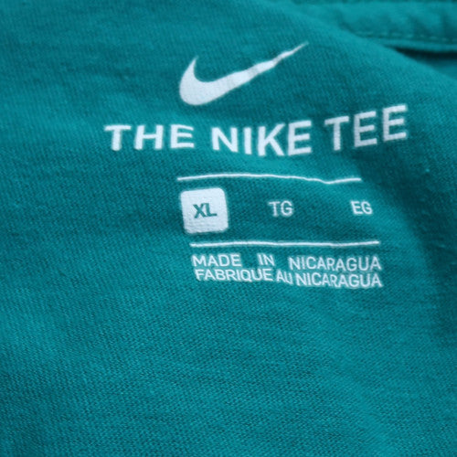 Nike Men's Teal XL Crew Neck Graphic Sports T-Shirt