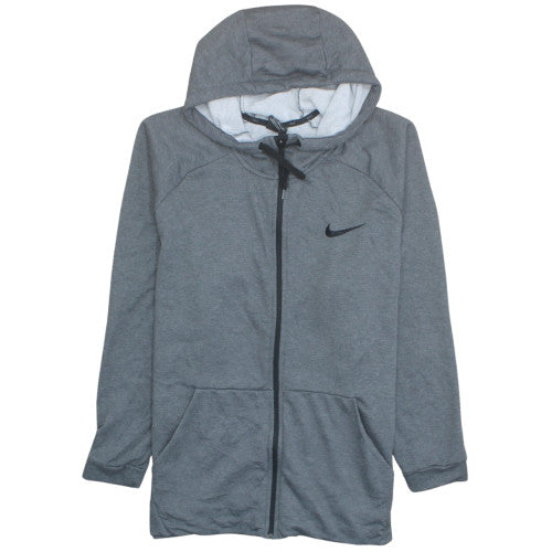 Nike Men's Grey Dri-Fit Full Zip Hoodie 2XL Sportswear