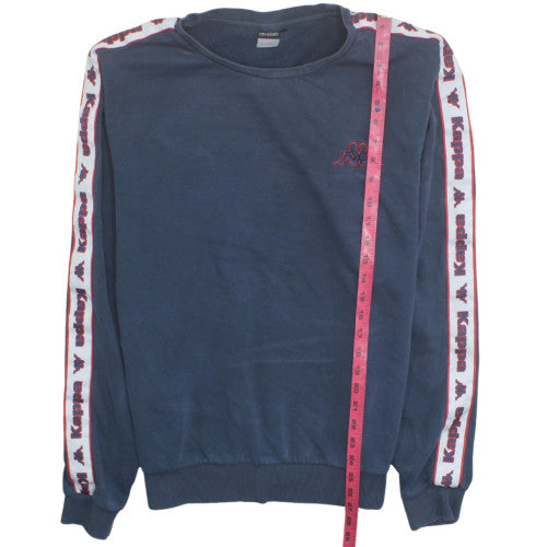 Kappa Men's Blue XL Pullover Sweatshirt Sports Logo Crew Neck