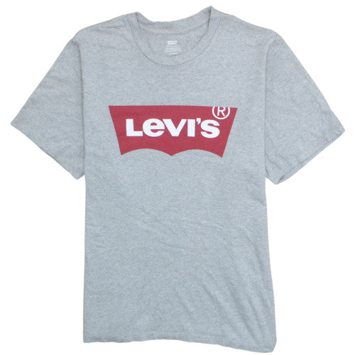 Levi's Men's Grey Logo Graphic Short Sleeve T-Shirt XL Regular Fit