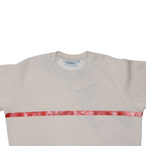 Carhartt Men's Beige Crew Neck Pullover Sweatshirt L