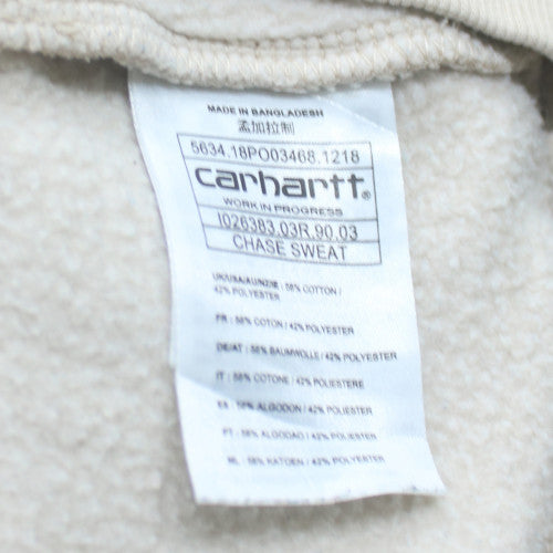 Carhartt Men's Beige Crew Neck Pullover Sweatshirt L