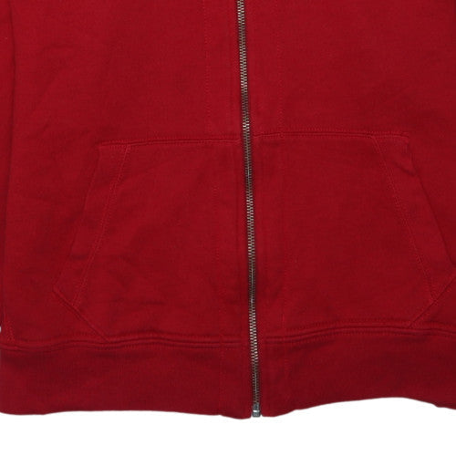 Ralph Lauren Men's Red Full Zip Hoodie 2XL Classic Fleece Jacket