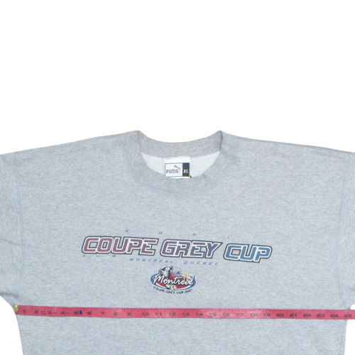 Puma Men's Grey Coupe Grey Cup Montreal 2001 XL Sweatshirt