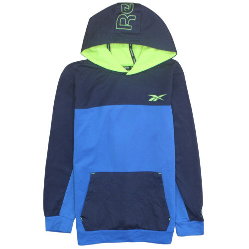 Reebok Boys Blue Navy Pullover Hoodie 15-16 Years Athletic Style