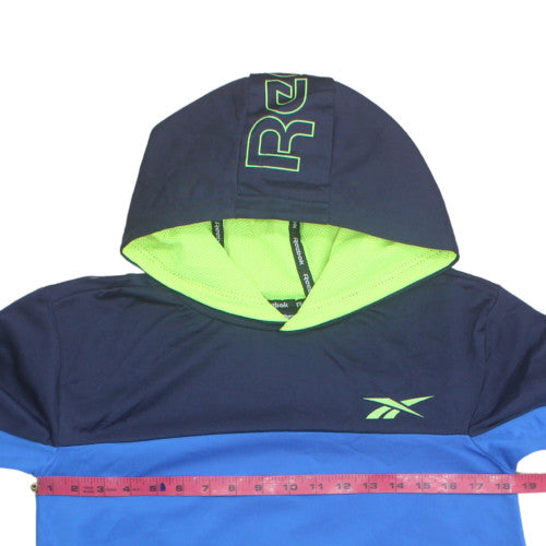 Reebok Boys Blue Navy Pullover Hoodie 15-16 Years Athletic Style