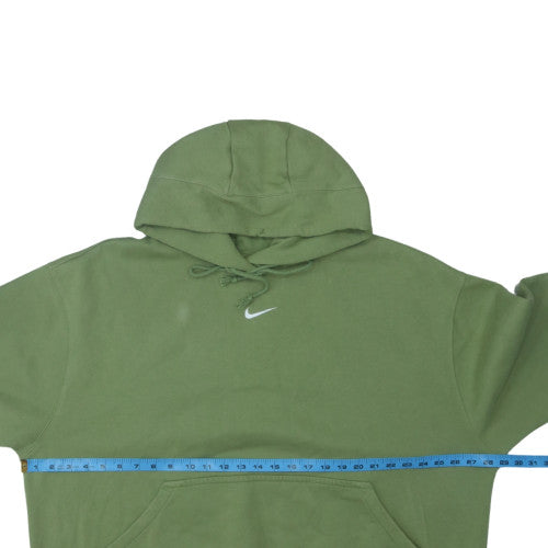 Nike Women Green Pullover Hoodie 2XL Hooded Sweatshirt Cotton Blend