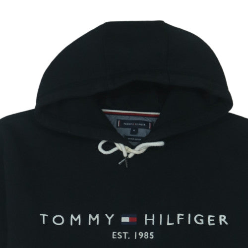 Tommy Hilfiger Men's Black XL Pullover Hoodie with Logo