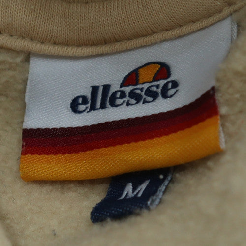 Ellesse Men's Beige Hoodie Medium Pullover Cotton Blend Hooded Sweatshirt