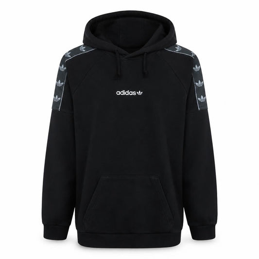 adidas Mens Black Pullover Hoodie Size M Sports Fleece Sweatshirt