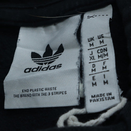 adidas Mens Black Pullover Hoodie Size M Sports Fleece Sweatshirt
