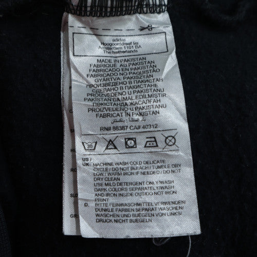 adidas Mens Black Pullover Hoodie Size M Sports Fleece Sweatshirt