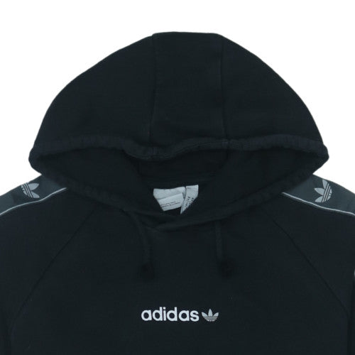 adidas Mens Black Pullover Hoodie Size M Sports Fleece Sweatshirt