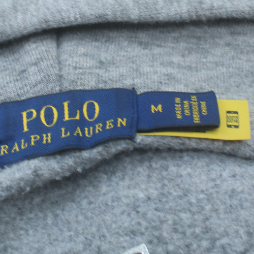 Polo Ralph Lauren Women Grey Full Zip Hoodie Size M Cotton Blend