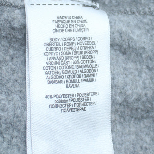 Polo Ralph Lauren Women Grey Full Zip Hoodie Size M Cotton Blend