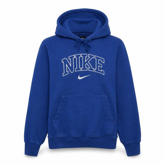 Nike Womens Blue Pullover Hoodie Small Standard Fit Cotton Blend