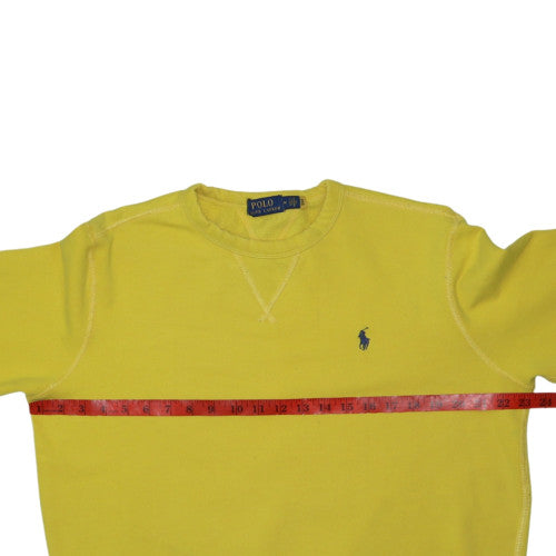 Polo Ralph Lauren Men's Yellow Crew Neck Pullover Sweatshirt M
