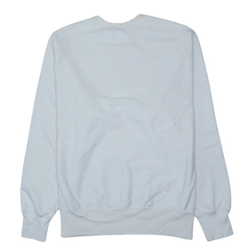 Champion Men's White Reverse Weave Crew Neck Sweatshirt Size L