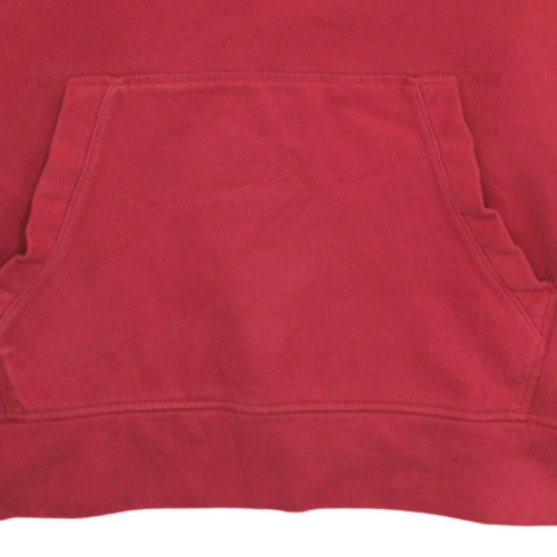 Nautica Men Red Pullover Hoodie XL Fleece Cotton Blend