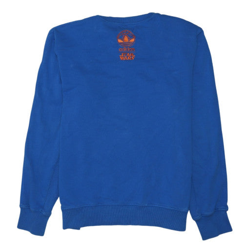 Adidas Men Blue Star Wars Pullover Sweatshirt XL Crew Neck