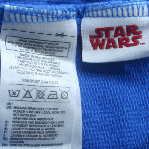 Adidas Men Blue Star Wars Pullover Sweatshirt XL Crew Neck