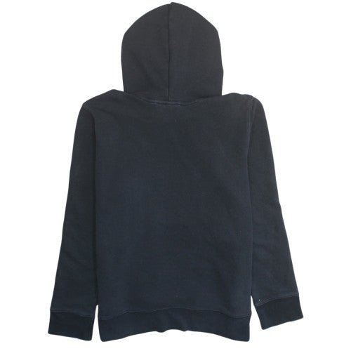 Adidas Womens Black Trefoil Pullover Hoodie Size 14 Cotton Blend