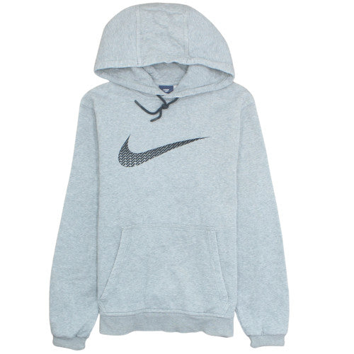 Nike Men's Grey Pullover Hoodie Medium Graphic Sportswear