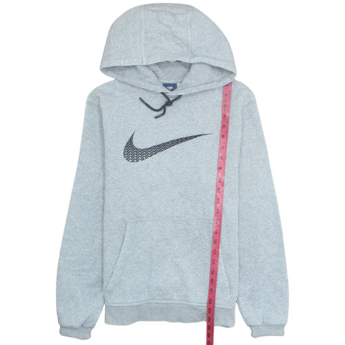 Nike Men's Grey Pullover Hoodie Medium Graphic Sportswear
