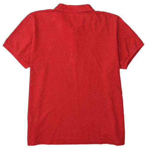 adidas Men's Red Collared Short Sleeve Cotton T-Shirt 2XL