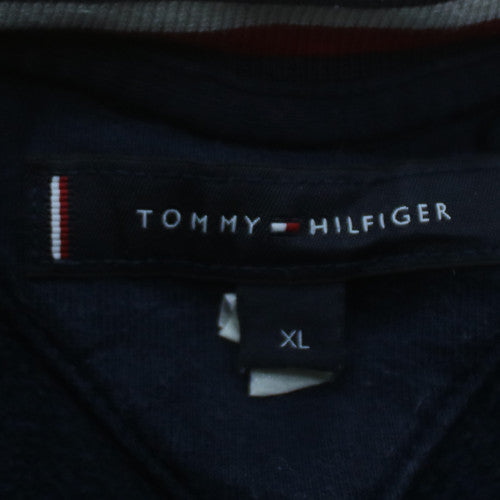 Tommy Hilfiger Men's Blue XL Pullover Sweatshirt Logo Crew Neck