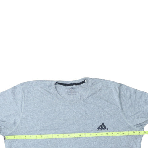 Adidas Men's Grey 2XL Crew Neck Short Sleeve Sports T-Shirt
