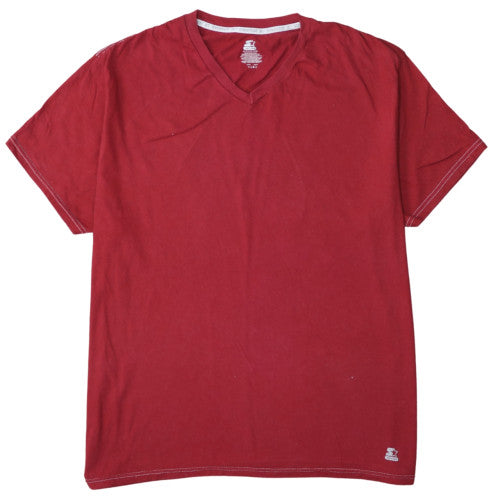 Starter Dri-Star Men’s Red V-Neck Short Sleeve 2XL T-Shirt